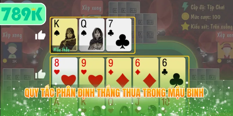 Quy tắc phân định thắng thua trong Mậu Binh